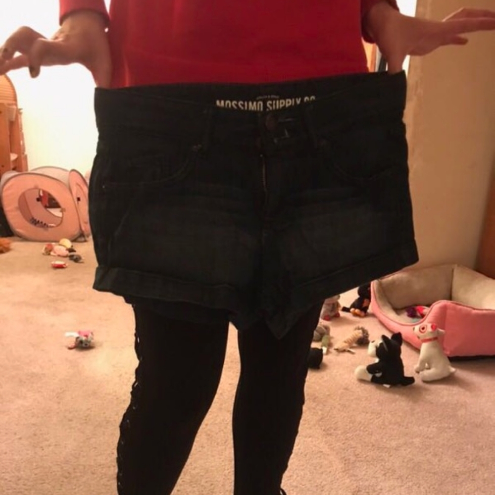 Good Condition Jean Shorts Navy Blue